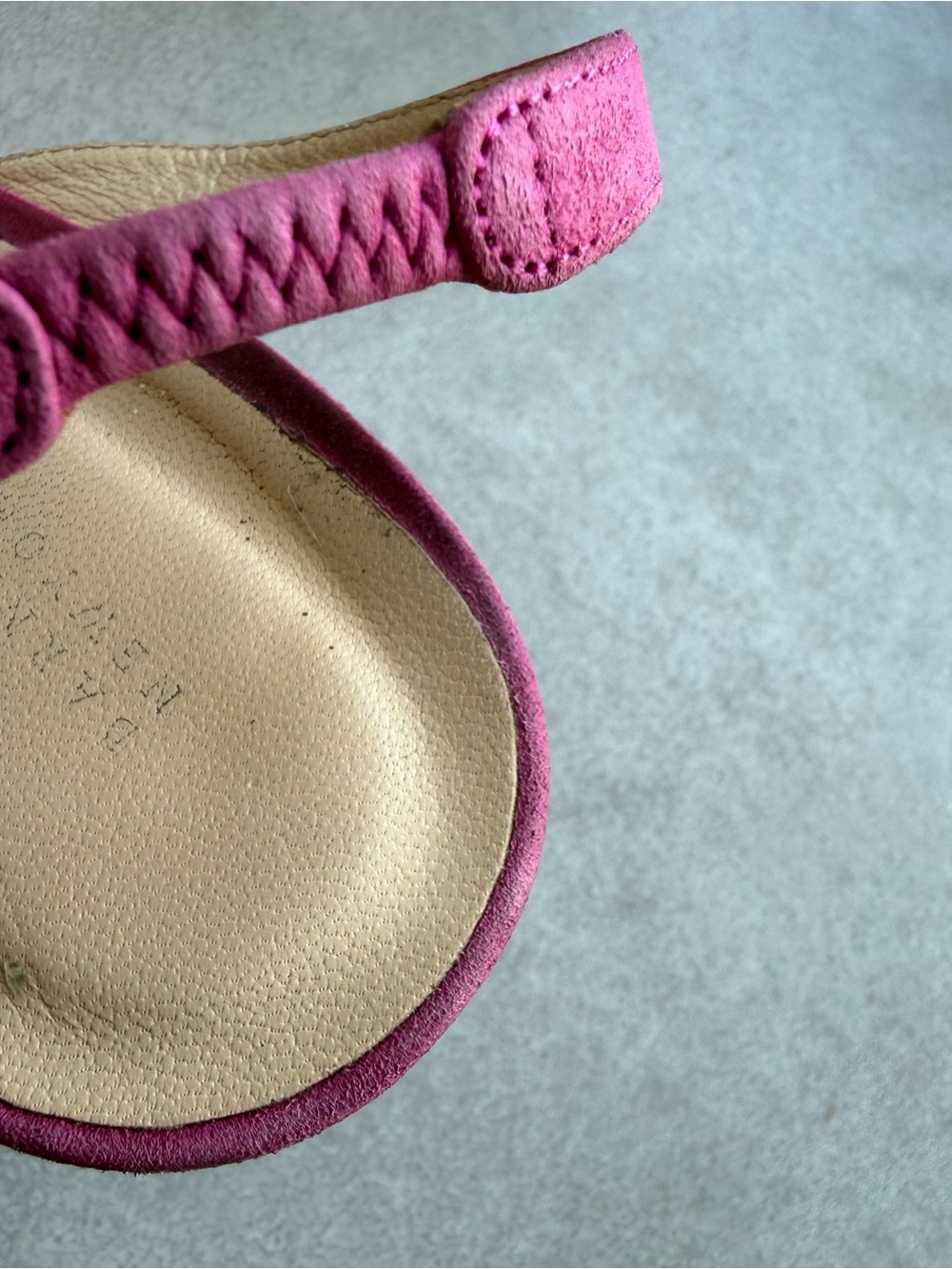 Barneys New York Pink Suede Pointed-Toe Slingback Heels shoes SZ 40.5 USA 10 - Picture 4 of 7